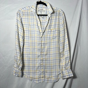 Frank & Eileen Eileen‎ Button Down Shirt, Plaid, XXS, White & Blue